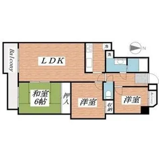 ベルトピア西明石Ⅲ【3階】の間取り