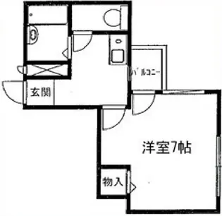 シーサイドマンション【4階】の間取り