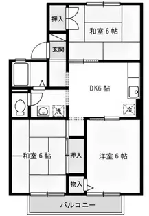 メゾン有瀬【2階】の間取り