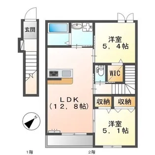 ティアレ【2階】の間取り