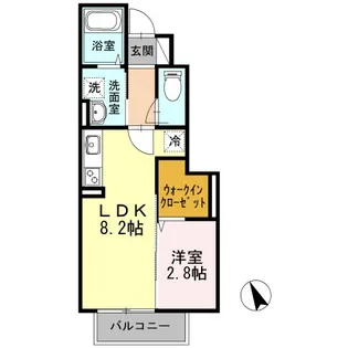 ヴェルヴィル【1階】の間取り