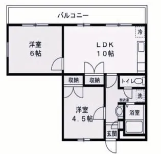 ダイコーポ西藤江【1階】の間取り