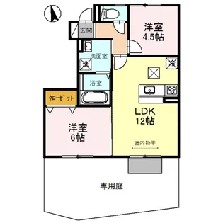 セントラルグレイス C棟【1階】の間取り