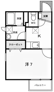 アンジェ【1階】の間取り