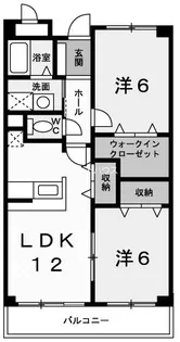 エクセランビラ【1階】の間取り