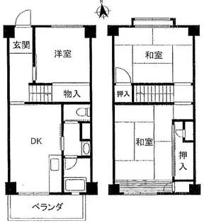 高丸ビルA棟【2階】の間取り