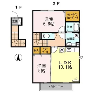 レガーロ.ST【2階】の間取り