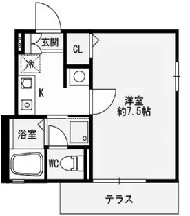 ソワサント上ノ丸【2階】の間取り
