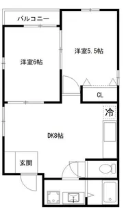 ベルトゥリー板宿EAST【2階】の間取り