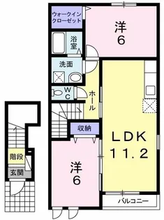 アバンツァート西島【2階】の間取り
