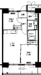 アメニティコート明舞【2階】の間取り