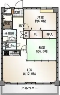 ジーライズ明石旭が丘【1階】の間取り
