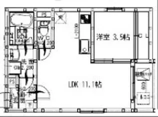 HARMONIE HARUHONEY【1階】の間取り
