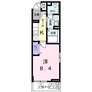 メルセイユ【2階】の間取り