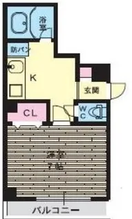 Sキューブほんまち【5階】の間取り