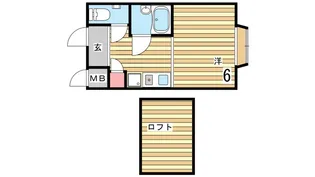 パンシオン白川台No.1【2階】の間取り