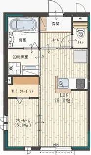 サンティア【1階】の間取り