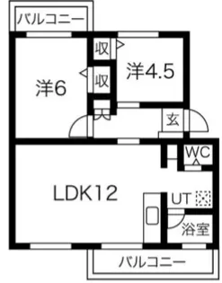 白川台藤ハイツ【4階】の間取り
