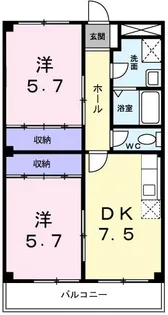 オーク伊川【2階】の間取り
