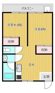 名谷マンション【2階】の間取り
