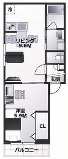 (仮称)大久保町駅前アパート【3階】の間取り