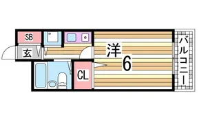 ヴェルドール垂水【4階】の間取り