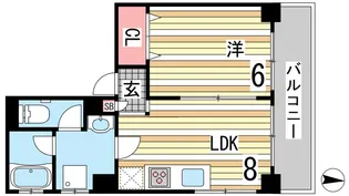 ポコアポコ塩屋OCEAN【4階】の間取り
