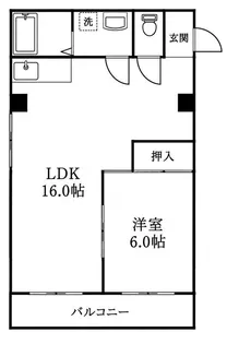 クレッセント倶楽部舞子【2階】の間取り