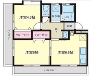 西舞マンション【2階】の間取り