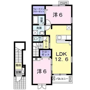 ショーエン・パディー1【2階】の間取り