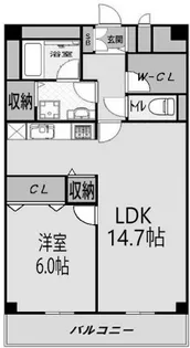 コーポエバーグリーン【1階】の間取り