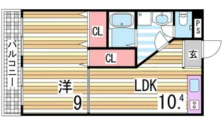ホワイトヒル【3階】の間取り