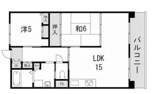 南多聞台第4住宅2号棟【4階】の間取り