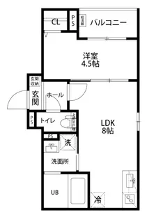 CRASTINE魚住町【2階】の間取り