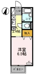 ブリュンヒルト【2階】の間取り