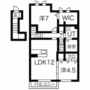 アンソレイエ ファミーユB【2階】の間取り