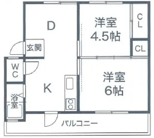 ナナミール西明石クラシコ【2階】の間取り