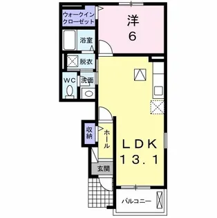 アバンツァート 西島【1階】の間取り