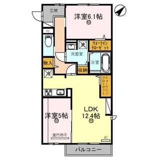 アグレアーブル【2階】の間取り
