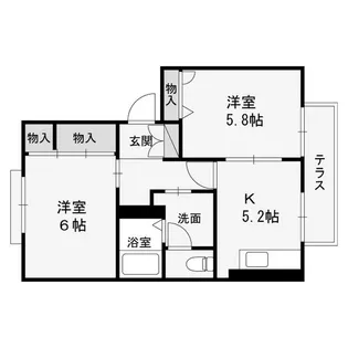 エスペランサ桜木【1階】の間取り