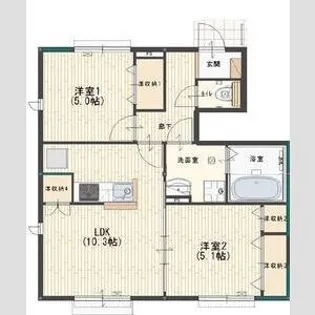 シェーン メーア【1階】の間取り