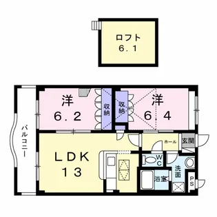 マウントック・レオ【2階】の間取り