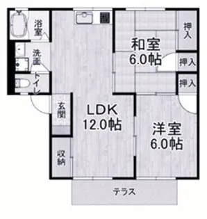 エクセレンス雅【2階】の間取り