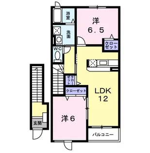 ジュネス・カーサ【2階】の間取り