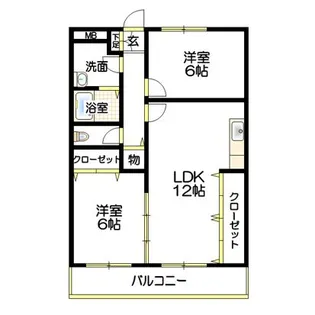 ウエストヴィラ西本【3階】の間取り