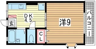 タウンハイム須磨南【1階】の間取り