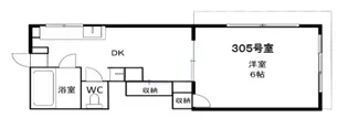 シャトー五色山【3階】の間取り
