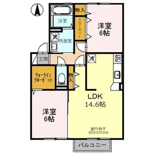 ECO SOLEIL B棟【2階】の間取り