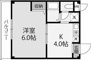 三喜ハイツ【3階】の間取り
