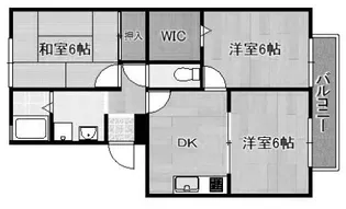 ドミール北開地【1階】の間取り